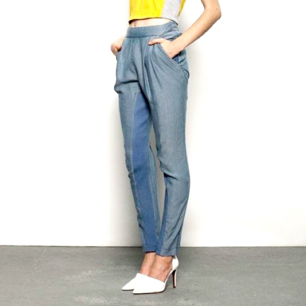 ADDISON Sophie Chambray Pants